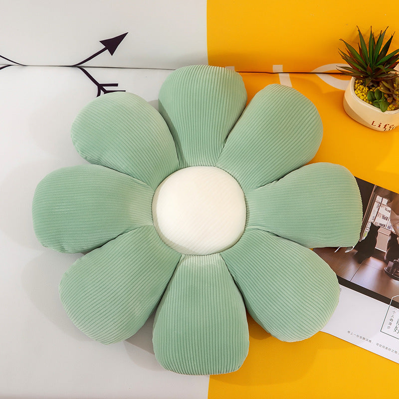 Plush flower shaped cushion with pp cotton filling