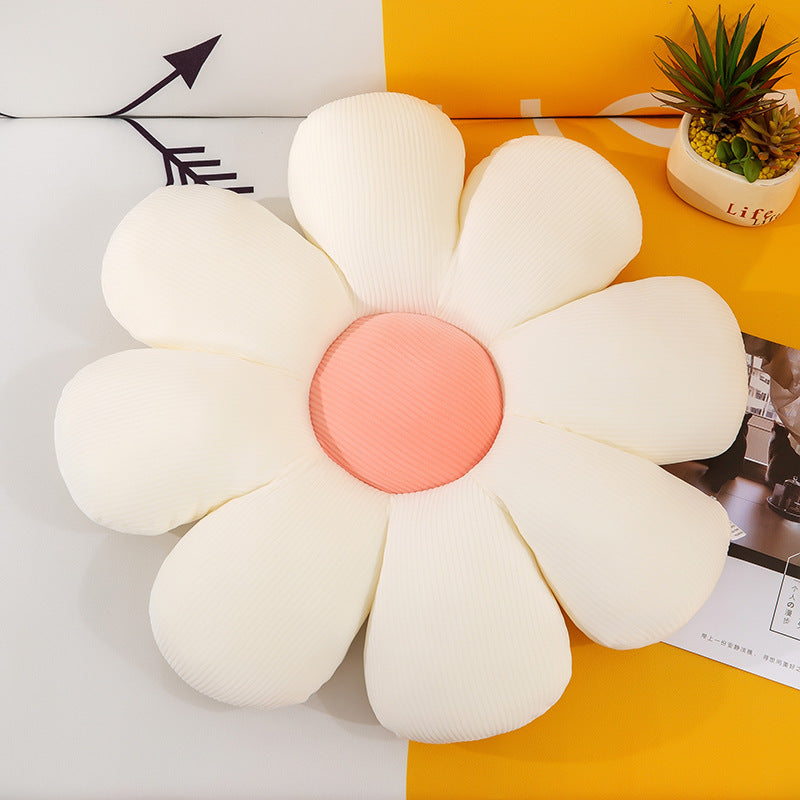 Plush flower shaped cushion with pp cotton filling