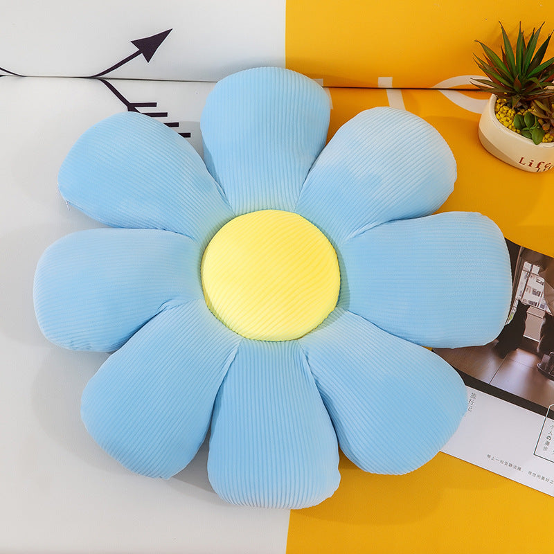 Plush flower shaped cushion with pp cotton filling