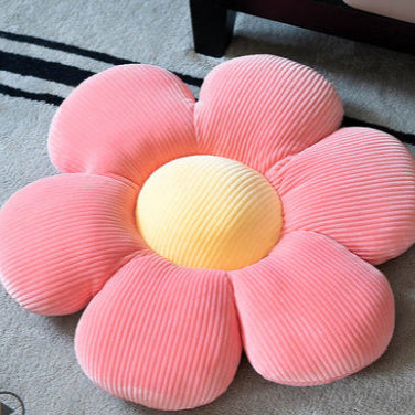Plush flower shaped cushion with pp cotton filling
