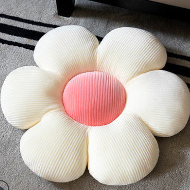 Plush flower shaped cushion with pp cotton filling